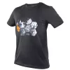 Munkavédelmi póló, hatszög grafika, autóalkatrész minta, 100% pamut, 180g/m2, XXXL