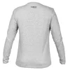 Munkavédelmi póló, hosszú ujjú, szürke, 90% pamut, XXXL