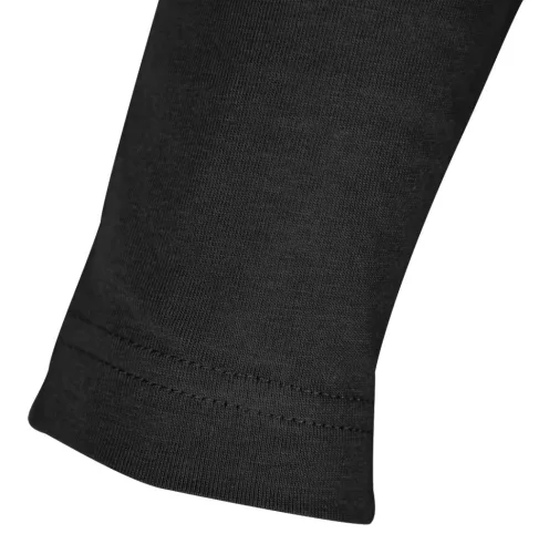 Munkavédelmi póló, hosszú ujjú, fekete, 100% pamut, XXXL