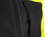 Láthatósági munkavédelmi kabát, softshell, neonsárga-fekete, S