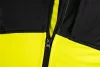 Láthatósági munkavédelmi kabát, softshell, neonsárga-fekete, S