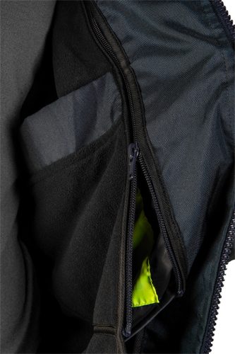 Láthatósági munkavédelmi kabát, Szigetelt, sárga, 3az1-ben, L