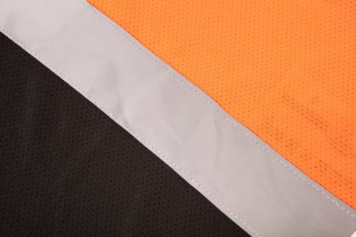 Láthatósági munkavédelmi póló, narancssárga, sötét alsó résszel, XXL