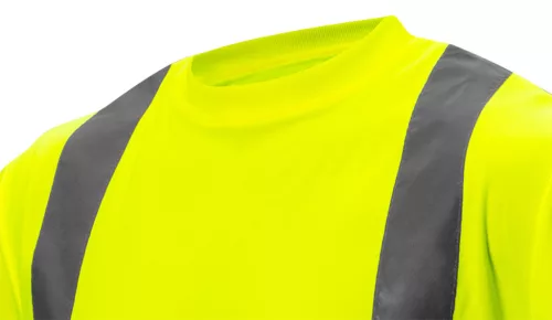 Láthatósági munkavédelmi póló, sárga, L