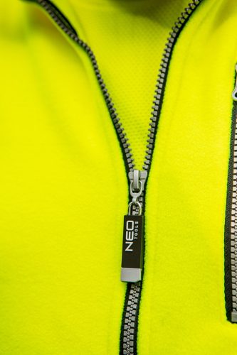 Láthatósági polár munkavédelmi kabát, sárga, M