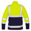 Láthatósági polár munkavédelmi kabát, sárga, S