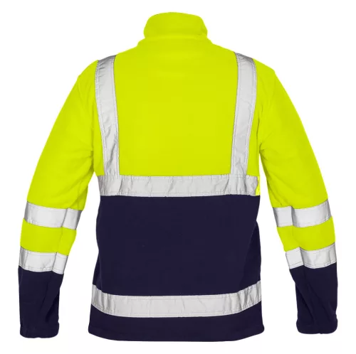 Láthatósági polár munkavédelmi kabát, sárga, XL