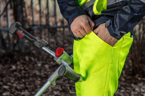 Láthatósági munkásnadrág, Visibility, 60% pamut, 40% polyester, 260 gsm, citromsárga, S