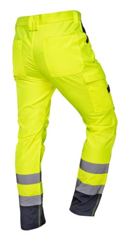 Láthatósági munkásnadrág, Visibility, 60% pamut, 40% polyester, 260 gsm, citromsárga, S
