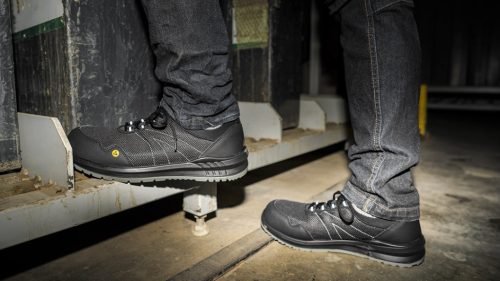 Munkavédelmi cipő, S1Pl SR, esd, kompozit orrvédő, kevlár talpbetét, 42