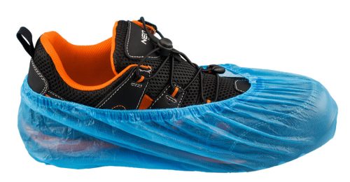 Cipővédő, lábzsák, cpe anyag, gumírozott szegély, 100db