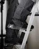 Munkavédelmi cipő, O1 SR, fekete textil-bőr, NEO AIR, légpárnás, fémmentes, csúszásgátlós talpfelület, 42