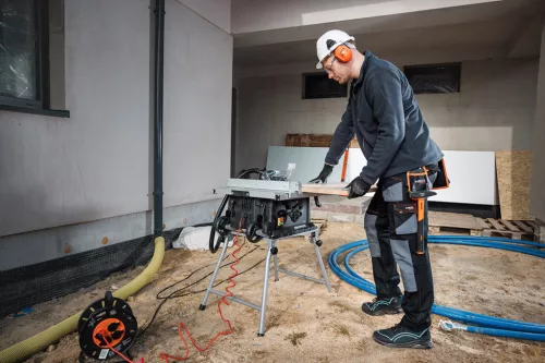 Munkavédelmi cipő, O1 SR, fekete-kék, NEO AIR, légpárnás, fémmentes, csúszásgátló, antisztatikus talp, 39