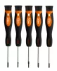 Műszerész, precíziós csavarhúzó készlet, PZ, Torx, 12db, műhelykocsitálcával