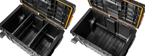 Rakásolható szerszámosláda, szerszámláda, kerekekkel, system I.