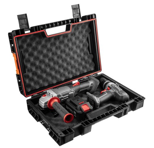 Géptartó koffer, 448x322x126mm, 11L, szivacsos, rakásolható, system I.