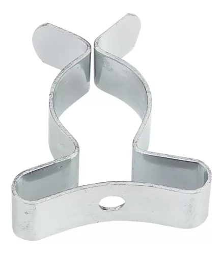 Szerszámtartó klipsz, falra szerelhető, horganyzott acél, átmérő 13mm, 10db