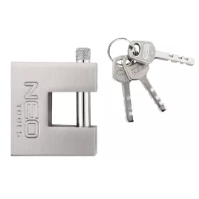   Lakat 50mm oldalcsapos, rézöntvény-acél, időjárásálló, 3 kulccsal