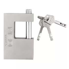   Lakat 90mm oldalcsapos, rézöntvény-acél, időjárásálló, 3 kulccsal