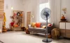 Álló ventilátor 50W, átmérő 40cm, 3 sebességfokozat, forgó, 2az1-ben, állitható magasság