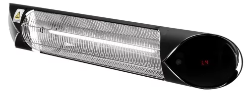 Ipari infravörös halogén hősugárzó, IP55, kültéri, 2000W, 32m2, mennyezet vagy fal