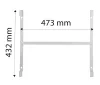 Mennyezeti tartó konzol infrapanelhez: 90-102, 90-103, 90-105, 90-106