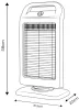 Halogén infravörös hősugárzó 400/800/1200W