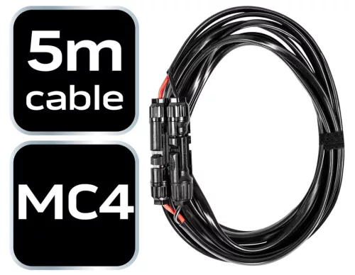 Csatlakozó kábel MC4, 5m