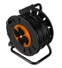 Kábeldob, hosszabbító, 40m/3x1.5mm2 réz kábel, 230V, IP20, hőkioldó, műanyag dob, fém keret 