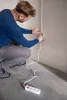 Hálózati elosztó, kapcsolós, 5 aljzat, 1.5m, 3x1.5mm2 kábel, fehér