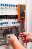 Multiméter digitális, AC V, DC V, AC A, DC A, tranziszt., ellenáll., hőmér., dióda, folyt., kapac.