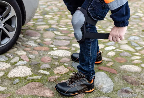 Térdvédő rugalmas TPR párnázat, KAT1, CE