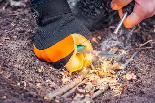 Munkakesztyű sertés színbőr, neoprén, 2121x, 10"