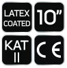 Munkakesztyű latex bevonatú pamut poliészterrel, 2143x, 10", min. rendelés: 5pár