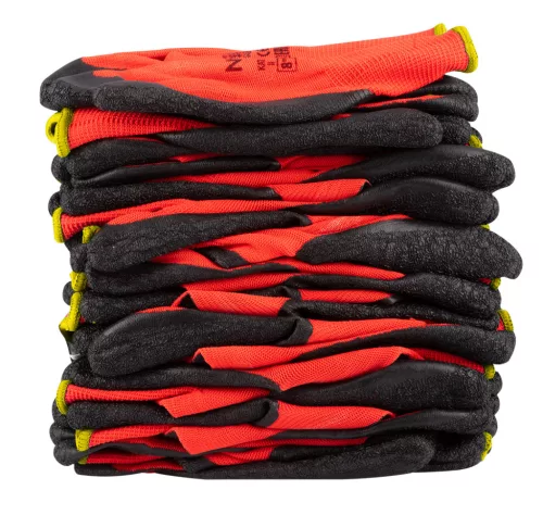 Munkakesztyű latex bevonatú poliészter, 3121x, 10", rendelési egység: 12db