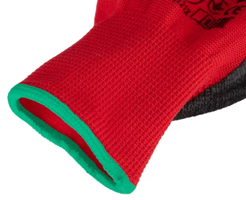 Munkakesztyű latex bevonatú poliészter, 3121x, 8", rendelési egység: 12db