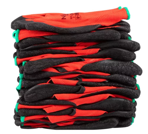 Munkakesztyű latex bevonatú poliészter, 3121x, 8", rendelési egység: 12db