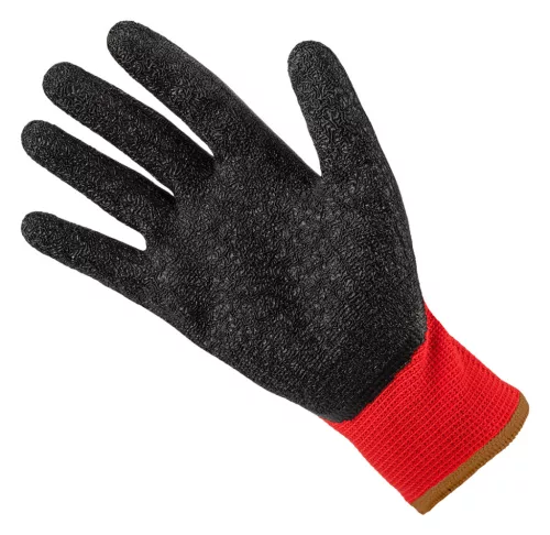 Munkakesztyű latex bevonatú poliészter, 3121x, 9", rendelési egység: 12db