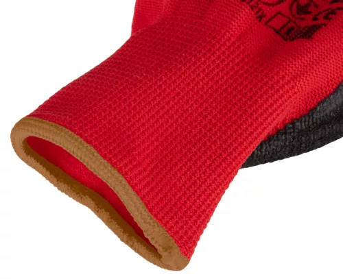Munkakesztyű latex bevonatú poliészter, 3121x, 9", rendelési egység: 12db