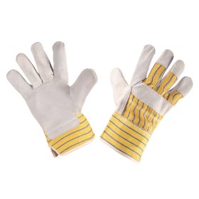 Munkakesztyű szürke hasított marhabőr, 4243x, 10.5"