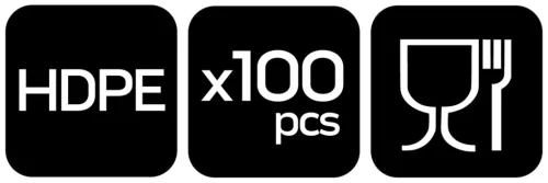 Munkakesztyű HDPE, 100db-os, min. rendelés: 3db