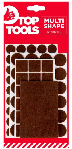 Bútorláb filc készlet, barna, 106db