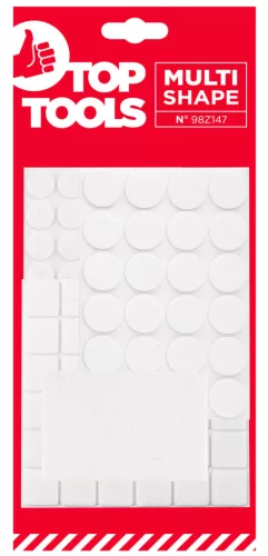 Bútorláb filc készlet, fehér, 106db