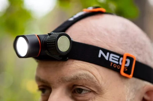 Fejlámpa + zseblámpa 2az1-ben, tölthető, USB 2000lum CREE XHP50.2 LED, 20W