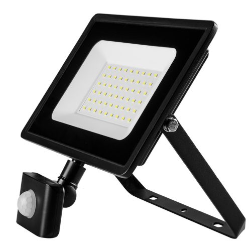 Reflektor, mozgásérzékelős, 230V/50W 4000lum SMD led