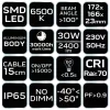 Reflektor 230V/30W, 2400lum, SMD LED
