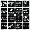 Reflektor 230V/50W, 4000lum, SMD LED