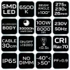 Reflektor 230V/100W, 8000lum, SMD LED