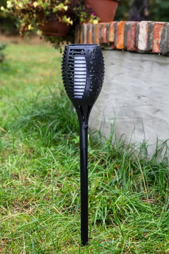 Kerti napelemes állólámpa, 1W SMD LED, láng effektus, 35lum