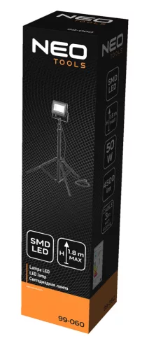 Reflektor állványos 230V/50W, 4500lum, smd LED, max. 1.8m